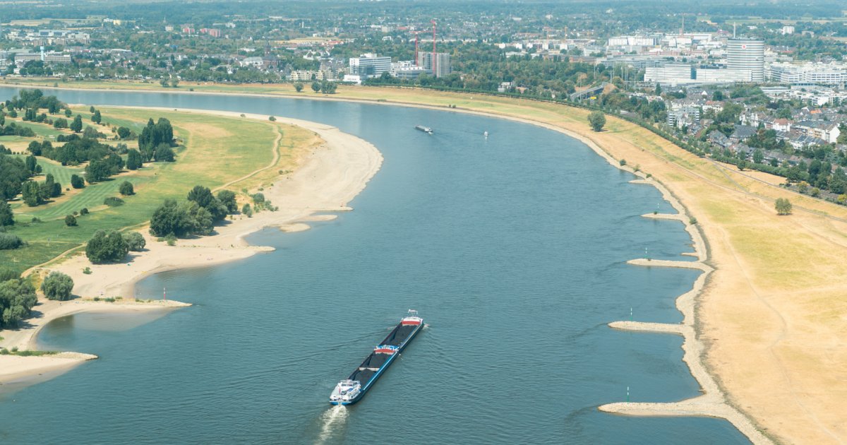 Les fleuves européens s’évaporent sous l’effet de la chaleur, les transports s’effondrent