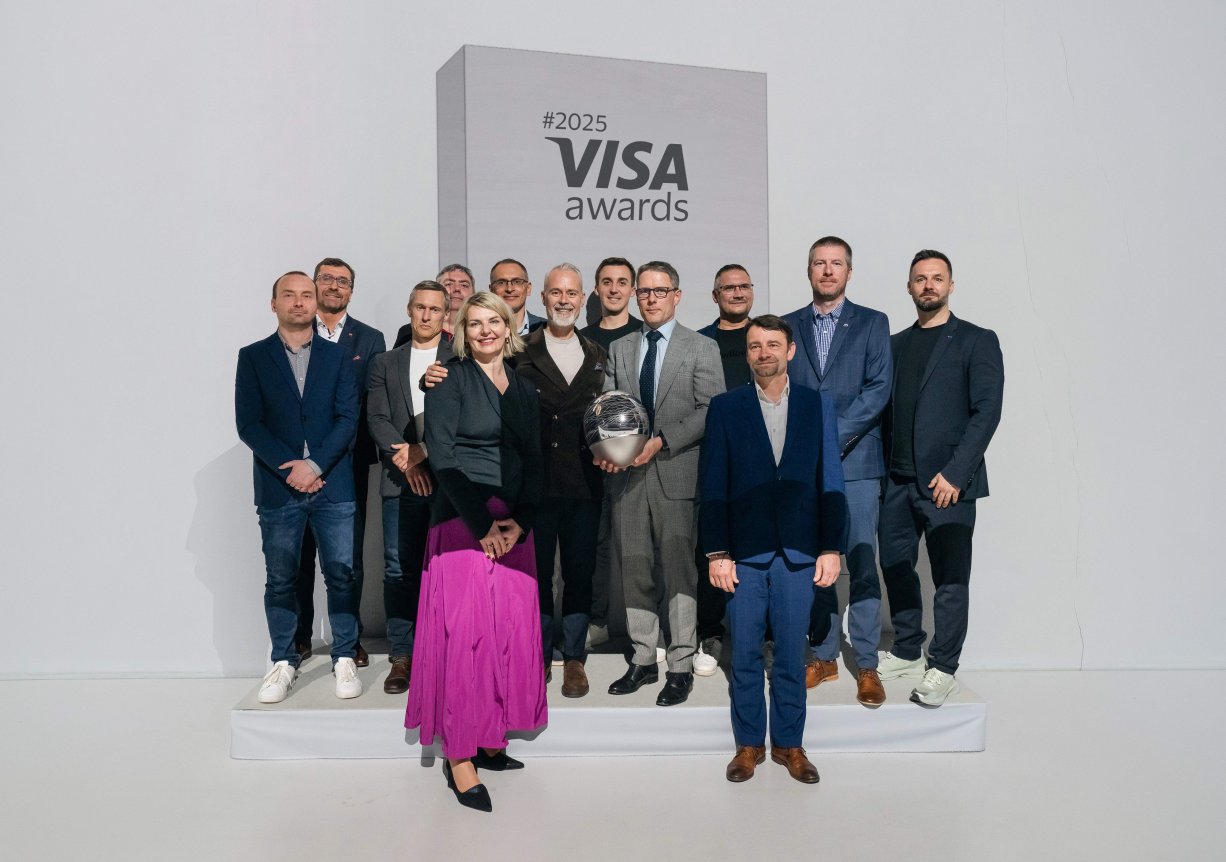 Zástupci Visa a vítězové Visa Awards 2025.