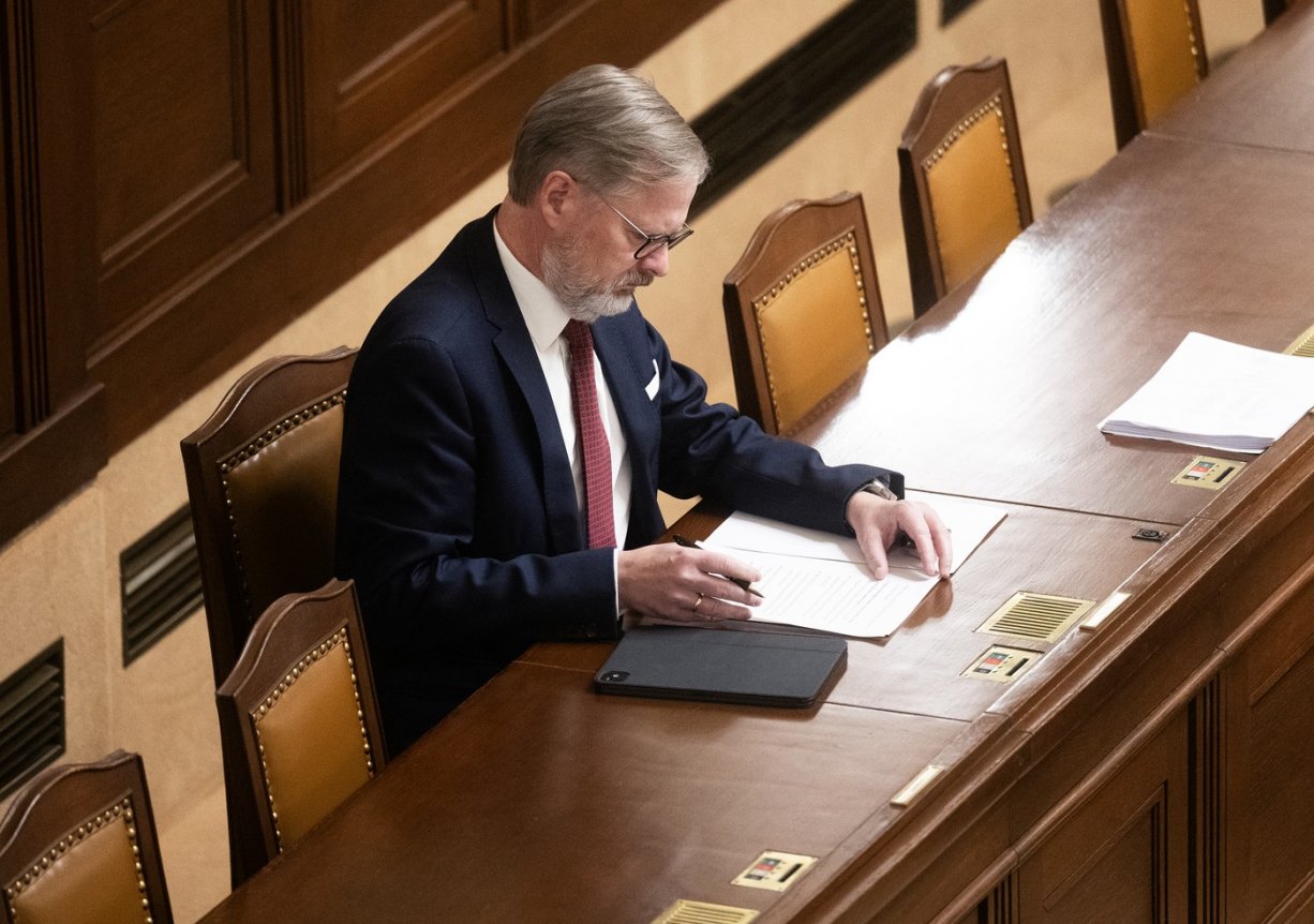 Premiér v demisi Petr Fiala (ODS)