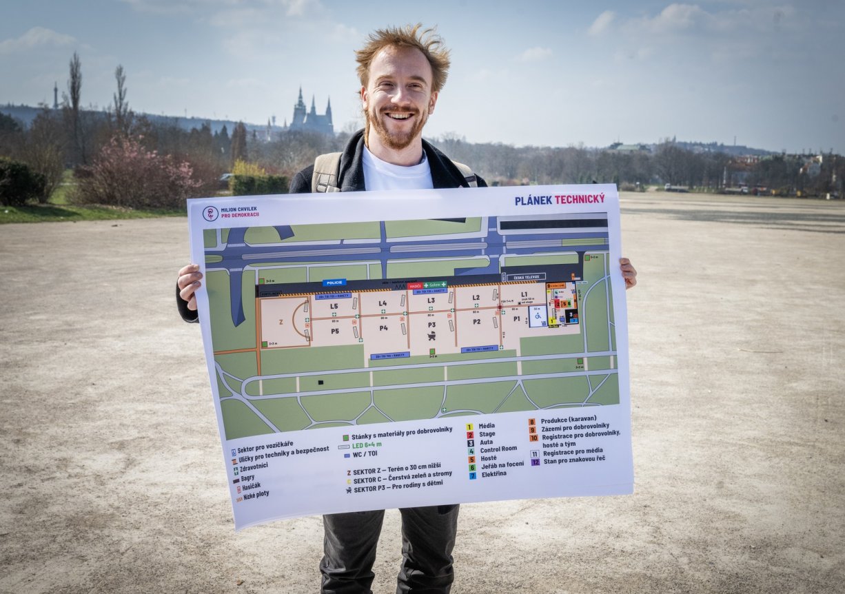 Organizátor akce Mikuláš Minář