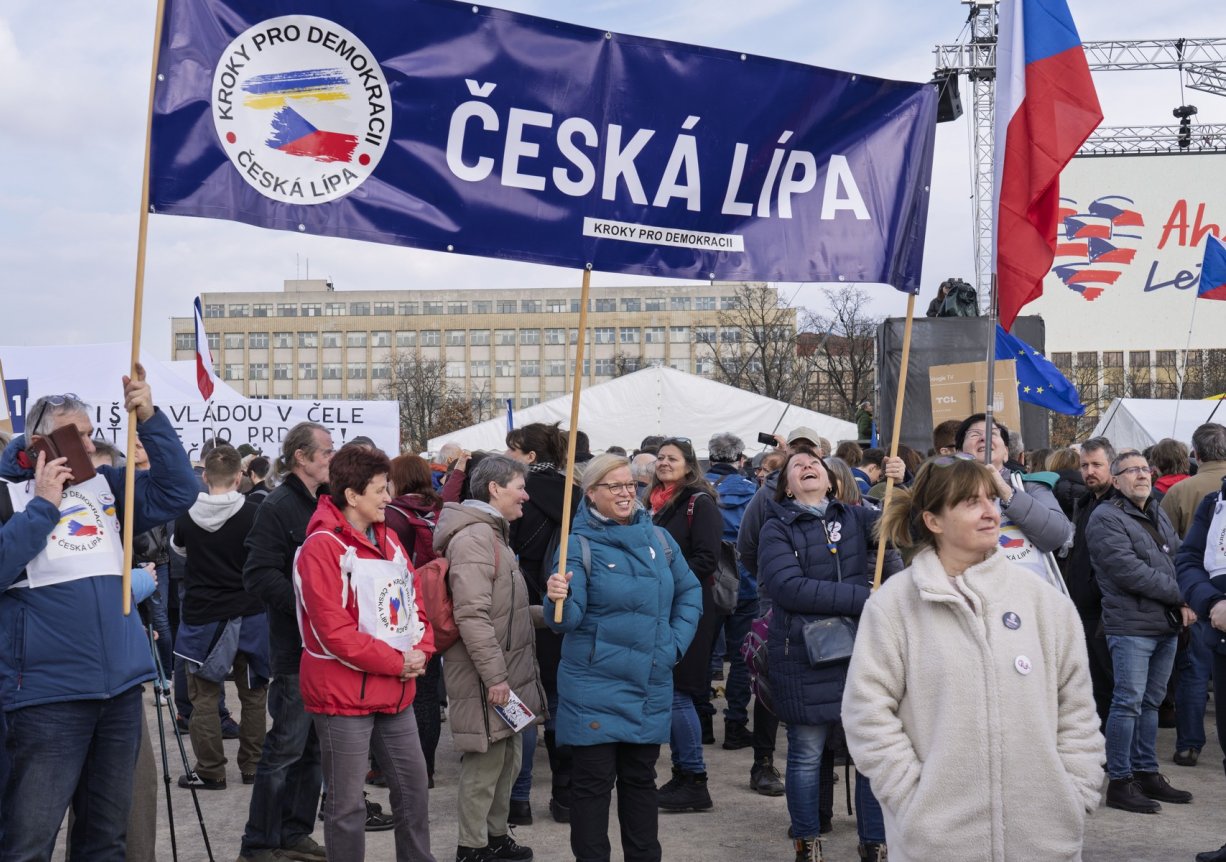 Na demonstraci dorazili lidé z celé republiky