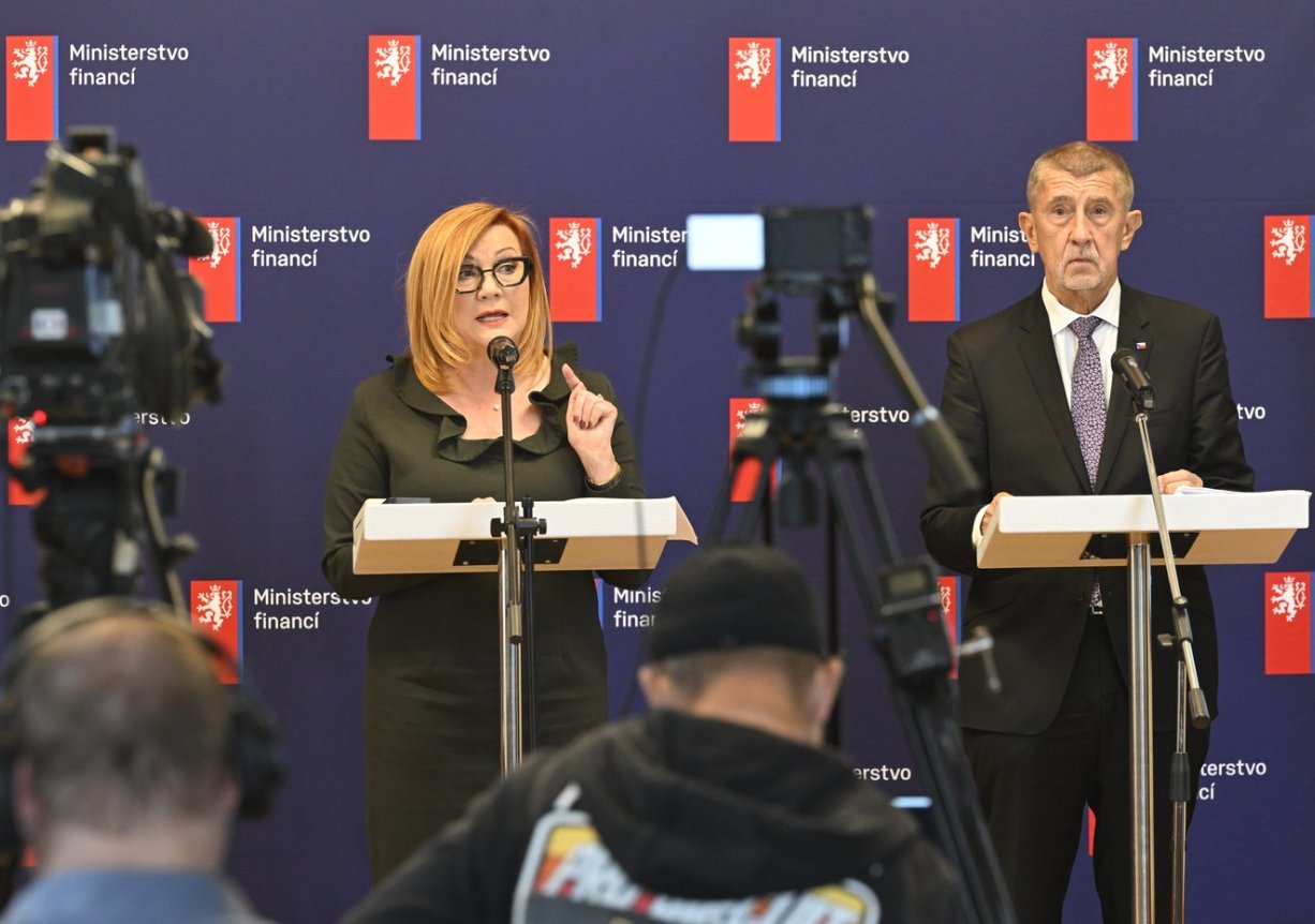 Alena Schillerová a Andrej Babiš