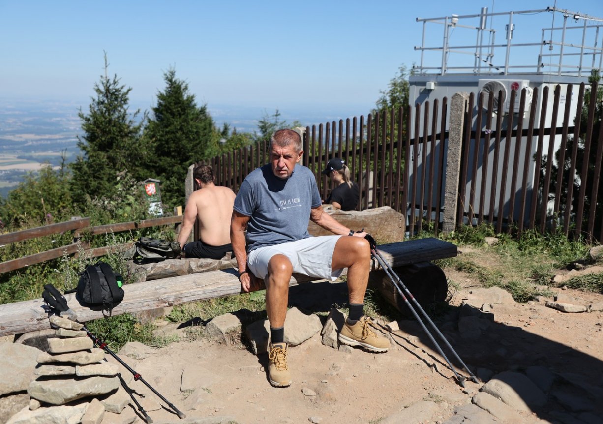 Andrej Babiš na Lysé hoře