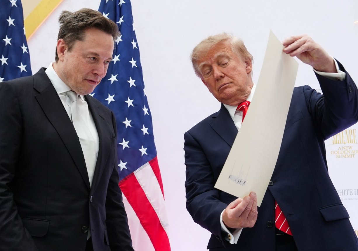 Elon Musk a Donald Trump