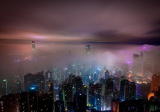 Hongkong v mlze