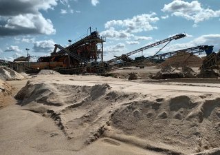 Těžba písku roste