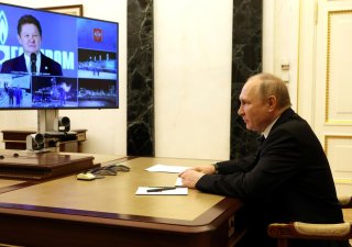 Vladimir Putin jedná se zástupci Gazpromu