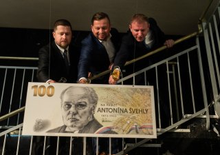 Pamětní bankovku Antonína Švehly pokřtil i guvernér ČNB Aleš Michl