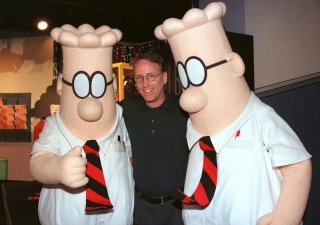 tvůrce komiksu o Dilbertovi Scott Adams na archivním snímku z roku 1999