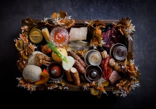 Prezentace surovin v restauraci Field