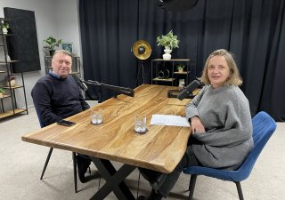 Natáčení podcastu s Pavel Šatným