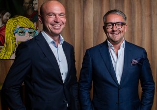 Majoritní akcionář DRFG Investment Group David Rusňák (vpravo) a druhý z hlavních akcionářů Roman Řezníček (vlevo)