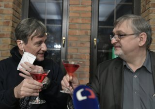 David Rath (vlevo) a prezident Svazu pacientů ČR Luboš Olejár.
