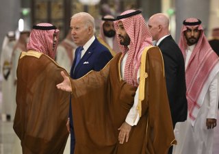 prezident USA Joe Biden a Saúdský korunní princ Salmán