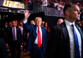 Trump na zápasu UFC