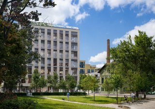 Kancelářský projekt PernerKarlín v pražském Karlíně, za kterým stojí developerská společnost Coopera Development.