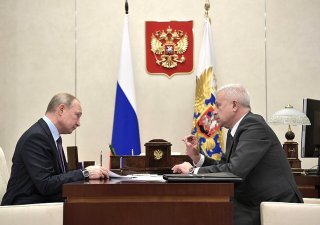 Šéf Lukoilu Vagit Alekperov (vpravo) na jednání s prezidentem Vladimirem Putinem