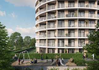 Eliptická budova od ateliéru RAW v Brně