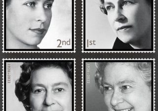 Nová série známek vydaných Royal Mail na památku zesnulé královny Alžběty II.
