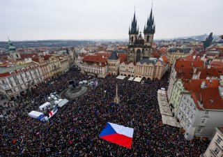 Demonstrace Milionu chvilek pro demokracii na podporu prezidenta Petra Pavla