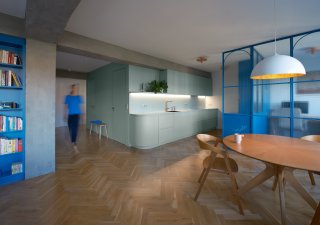 1 Název projektu Byt ve třech tónech Základní popis Byt v domě z 50. let v pražských Holešovicích prošel kompletní rekonstrukcí.