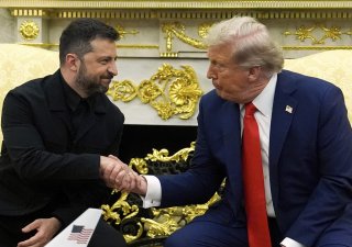 Ukrajinský prezident Volodymyr Zelenskyj a americký prezident Donald Trump