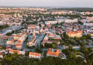 Kladno - letecký pohled