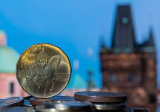 Saint Wenceslas, twenty crowns, Czech crown, Prague