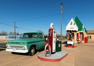 Benzínová stanice v USA