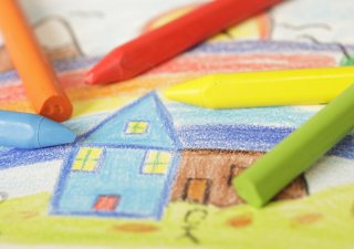 hypotéky, domeček, dětská kresba