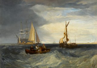 Joseph Mallord William Turner: Purfleet and the Essex Shore as seen from Long Reach