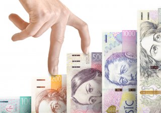 česká koruna, bankovky, růst, mzdy