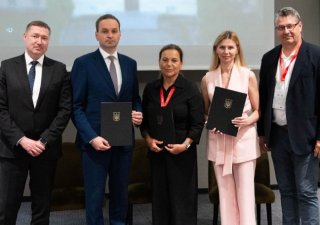 Podpis memoranda budoucí spolupráce na rehabilitačním centru ve Lvově