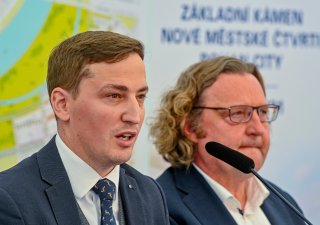 Ondřej Boháč, šéf IPRu a Petr Hlaváček, náměstek primátora na snímku z roku 2021