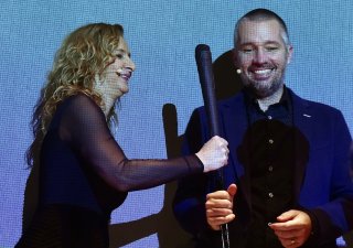 Moderátoři DVTV Daniela Drtinová a Martin Veselovský