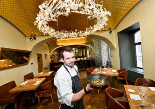 Restaurace La Degustation Boheme, která v minulosti měla michelinskou hvězdu