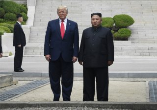 Americký prezident Donald Trump a severokorejský diktátor Kim Čong-un