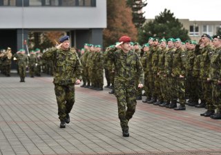 Zátah v generálním štábu. Policii zajímají armádní zakázky. Na ilustračním snímku slavnostní nástup v kasárnách ve vyškovských Dědicích