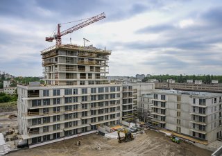 Parková čtvrť, stavba, brownfield Nákladové nádraží Žižkov