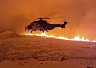 Sopečná erupce na Islandu