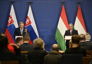 Slovenský premiér Robert Fico a jeho maďarský protějšek Viktor Orbán