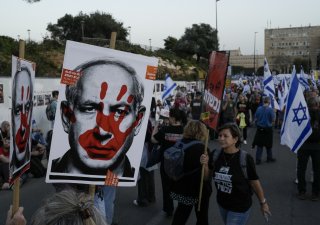 protest Izraelců proti Netanjahuovi
