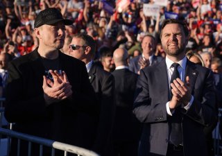Miliardář Elon Musk a viceprezident J.D. Vance