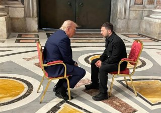 Americký prezident Donald Trump a ukrajinský prezident Volodymyr Zelenskyj