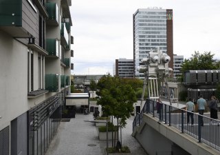 Okolí stanice metra Nové Butovice, kde developerská firma Trigema plánuje stavět mrakodrap nazvaný Top Tower