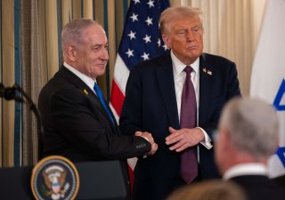 Benjamin Netanjahu a Donald Trump