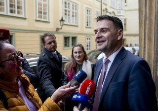 Předseda Motoristů Petr Macinka