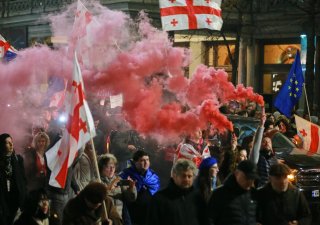 Protesty v Tbilisi