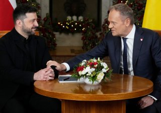 Volodymyr Zelenskyj a Donald Tusk