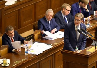Andrej Babiš a Martin Kupka ve Sněmovně